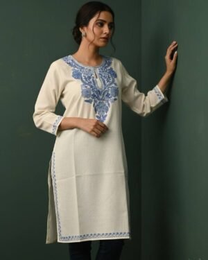 Kashmiri Aari Cotton Kurti – T000722KH