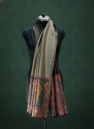 Moonlight Reversible Border Shawl – T000809KH