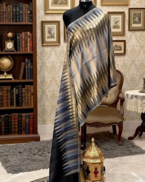 Moonlight Ikkat Reversible Shawl – T000811KH