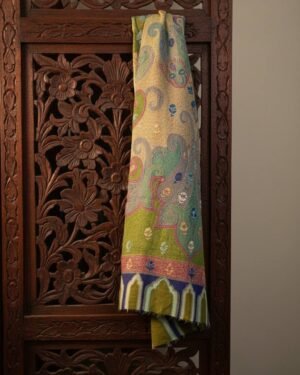 Kalamkari Artisan Paisley Hand Assisted Embroidered Shawl