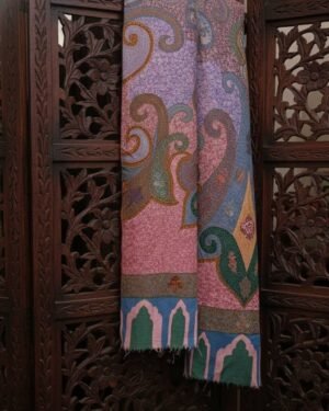 Kalamkari Artisan Paisley Hand Assisted Embroidered Shawl