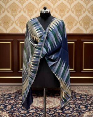 Moonlight Ikkat Reversible Shawl
