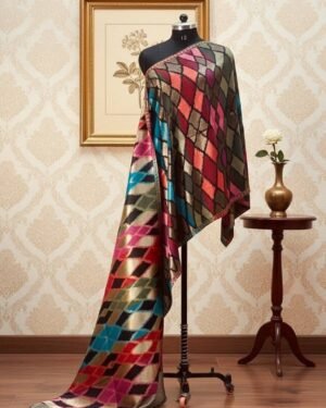 Moonlight Geometric Reversible Shawl