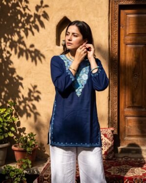 Kashmiri Embroidered Cotton Kurti 43 CHEST