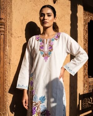 Kashmiri Embroidered Cotton Kurti 44 CHEST