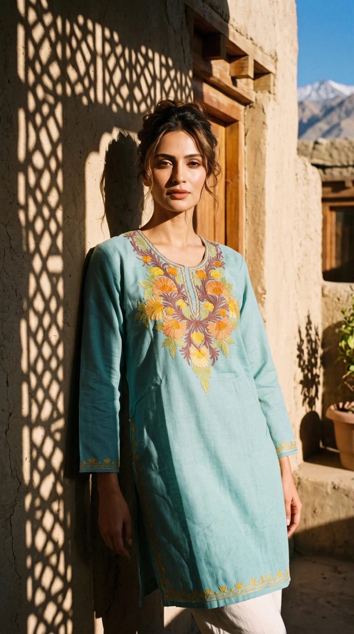 Finely Weaved Shawl – T001118KH