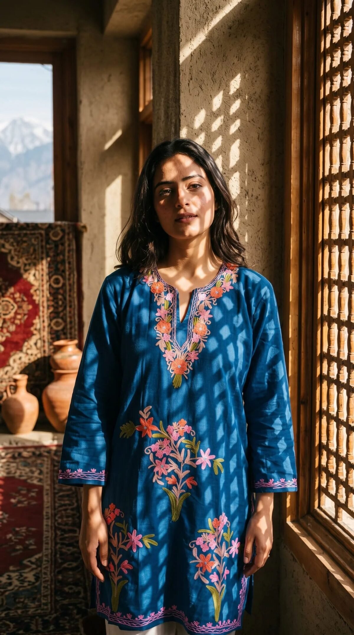 Finely Weaved Shawl – T001118KH
