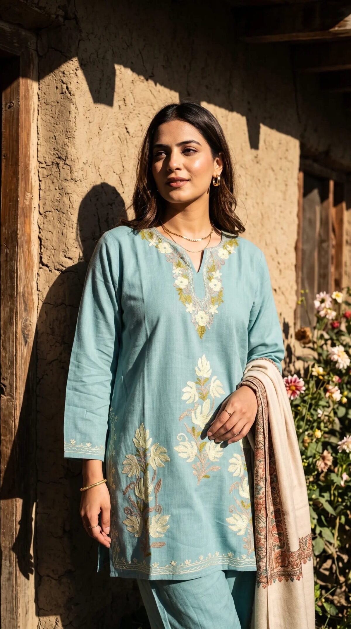 Finely Weaved Shawl – T001118KH
