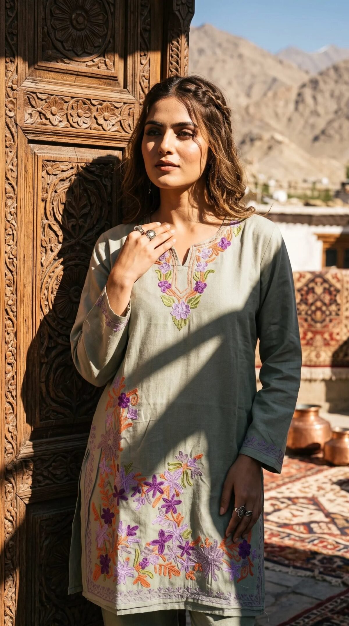 Finely Weaved Shawl – T001118KH
