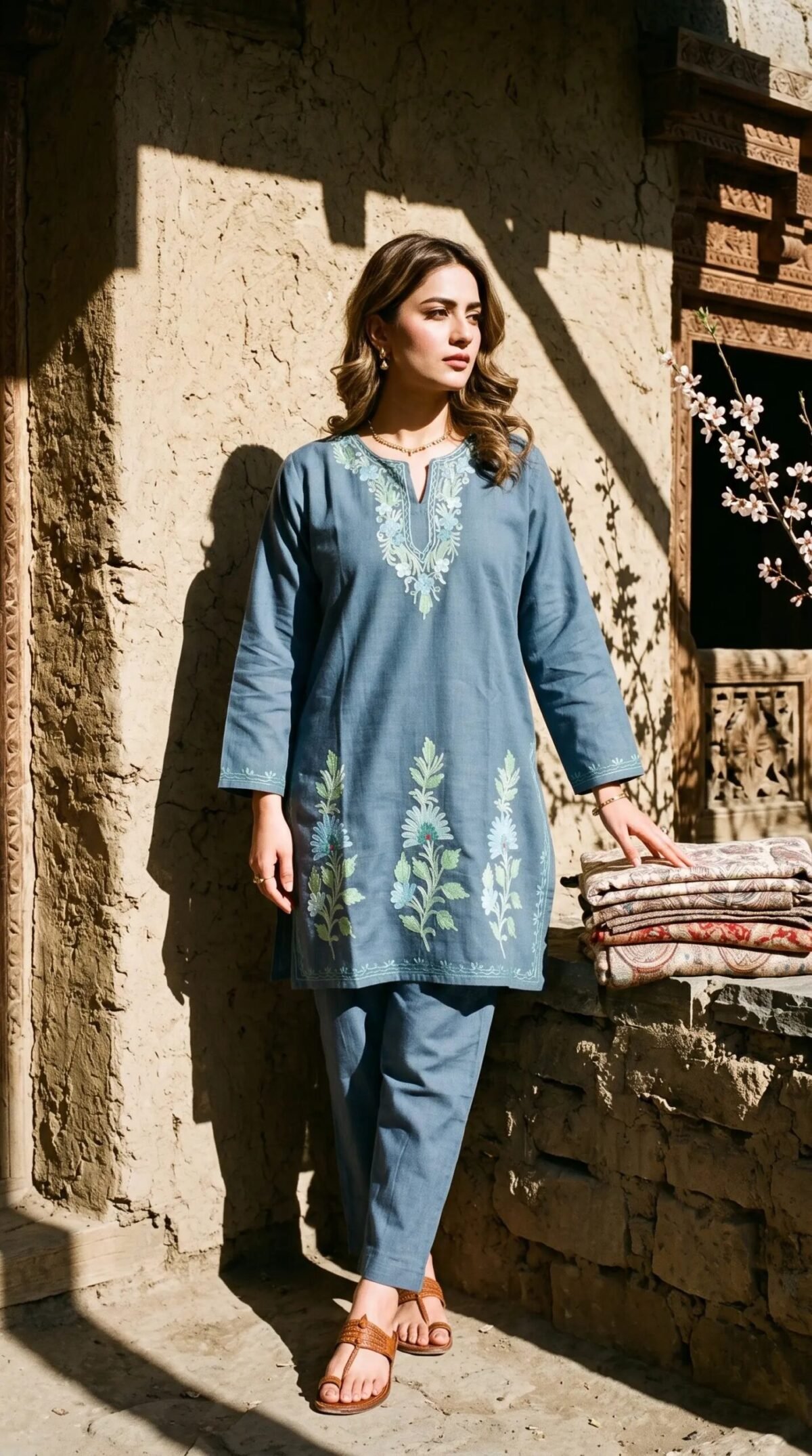 Finely Weaved Shawl – T001118KH