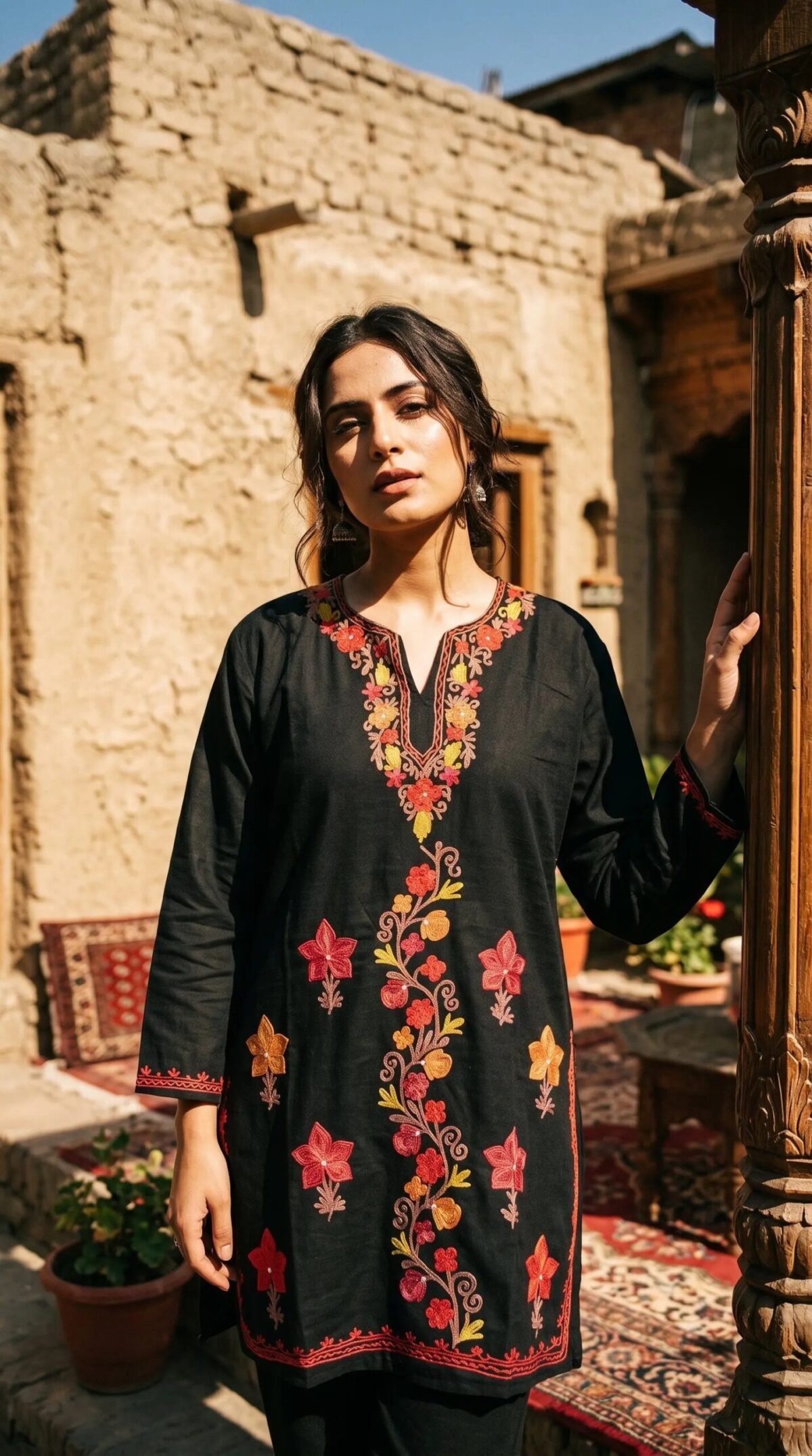 Finely Weaved Shawl – T001118KH