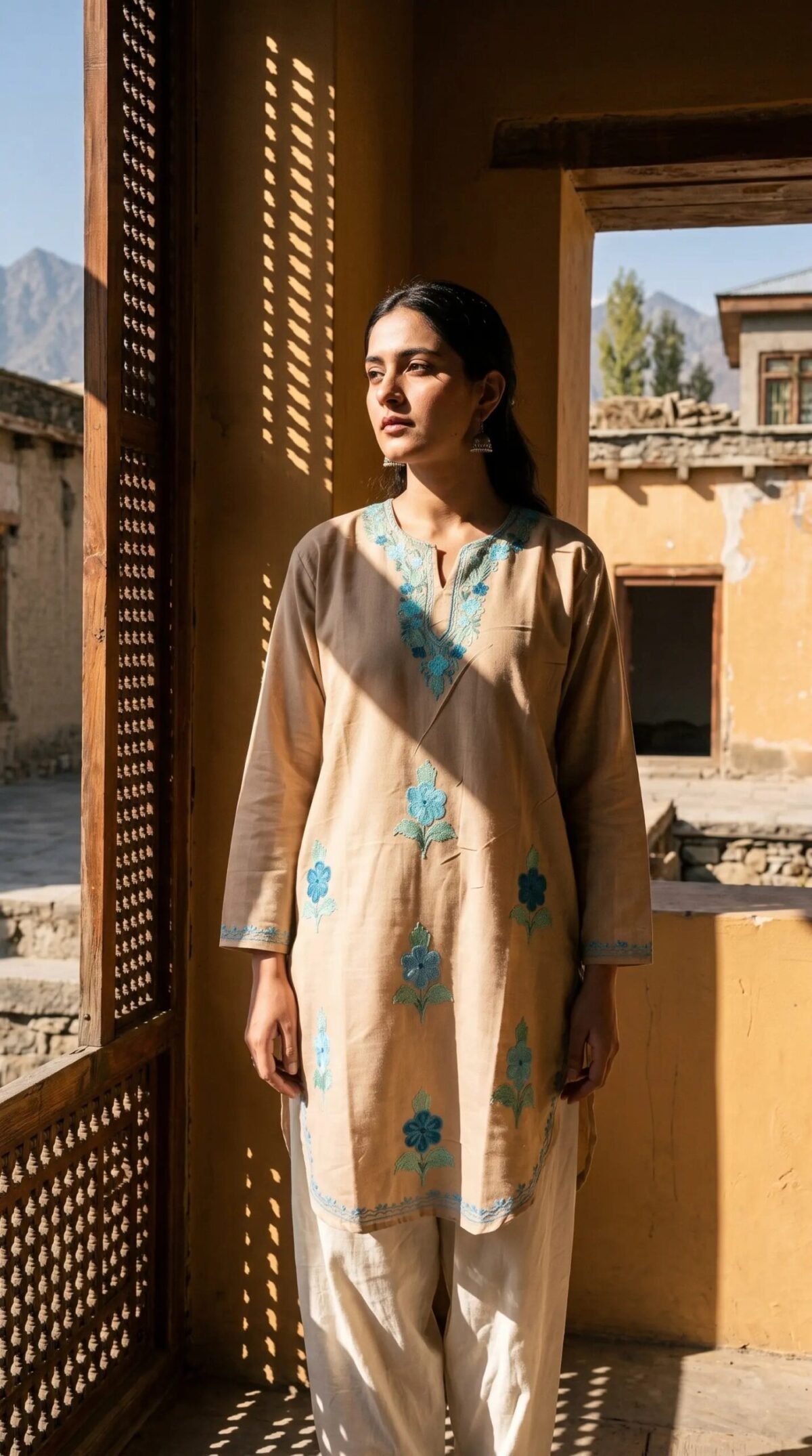 Finely Weaved Shawl – T001118KH