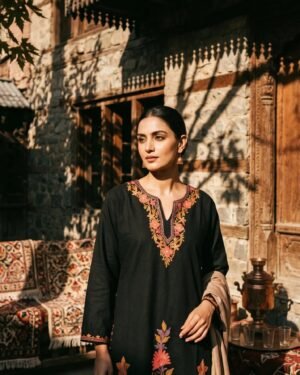 Kashmiri Embroidered Cotton Kurti 44 CHEST