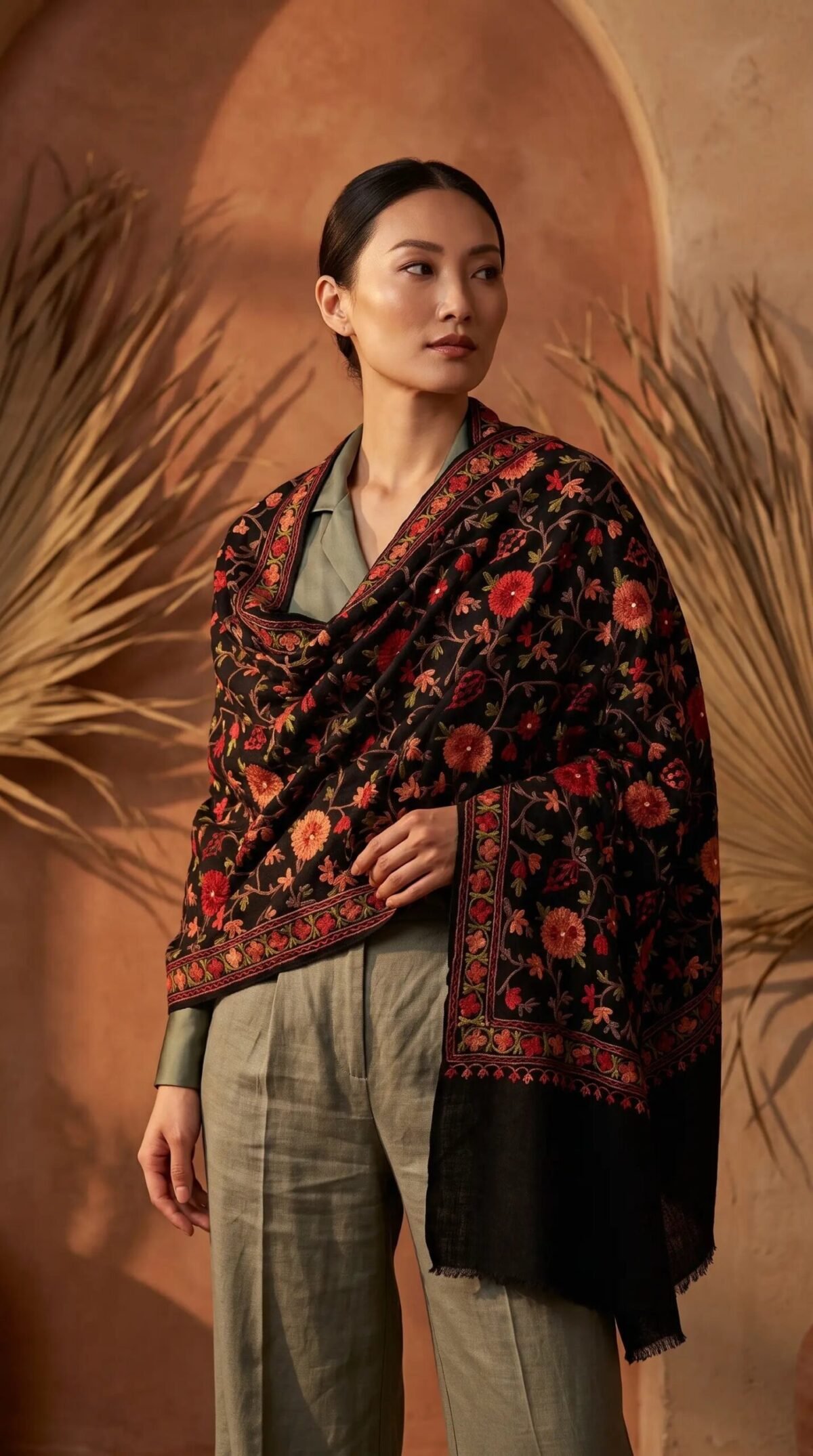 Finely Weaved Shawl – T000805KH