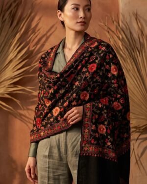 Hand Assisted Aari Shawl – T001053KH