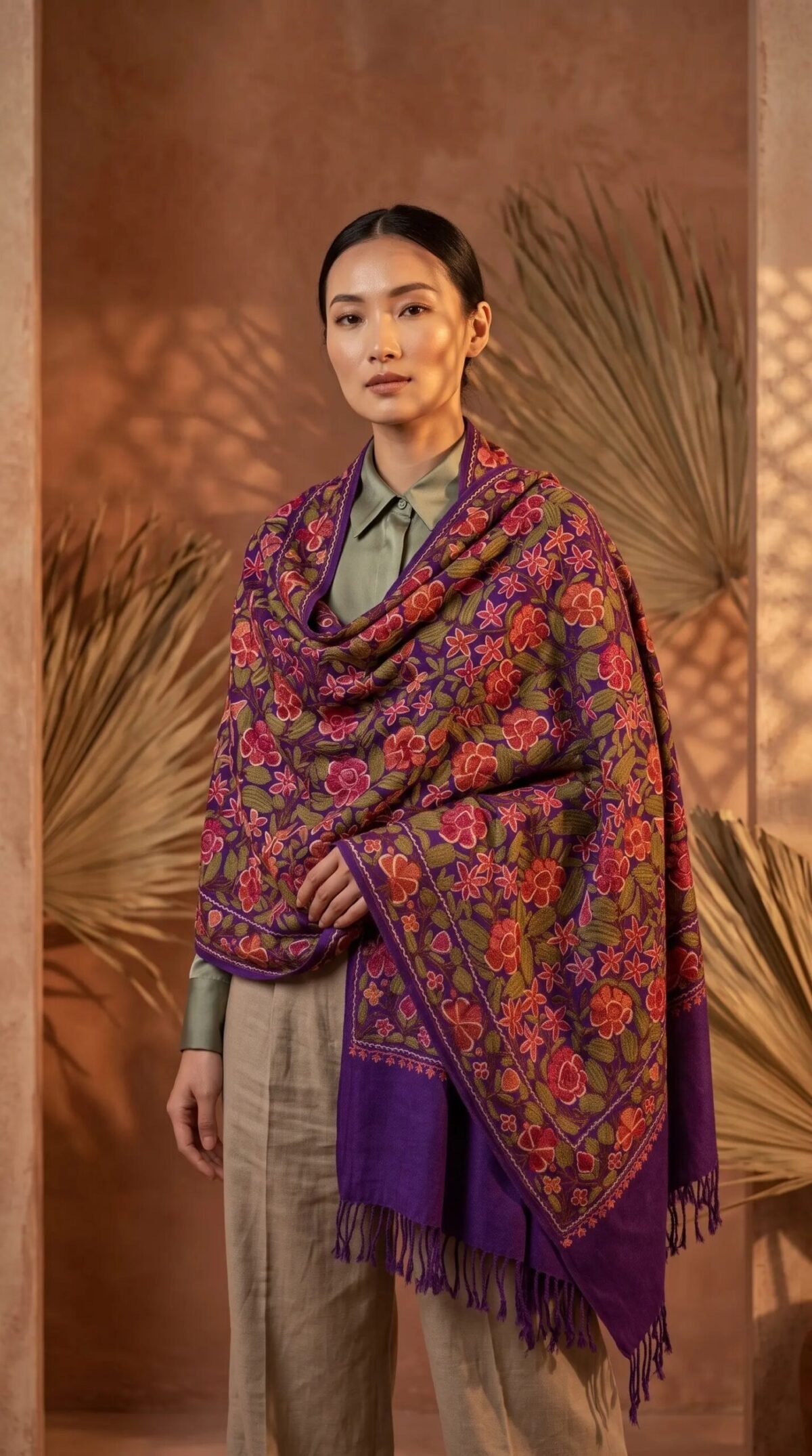 Finely Weaved Shawl – T000805KH