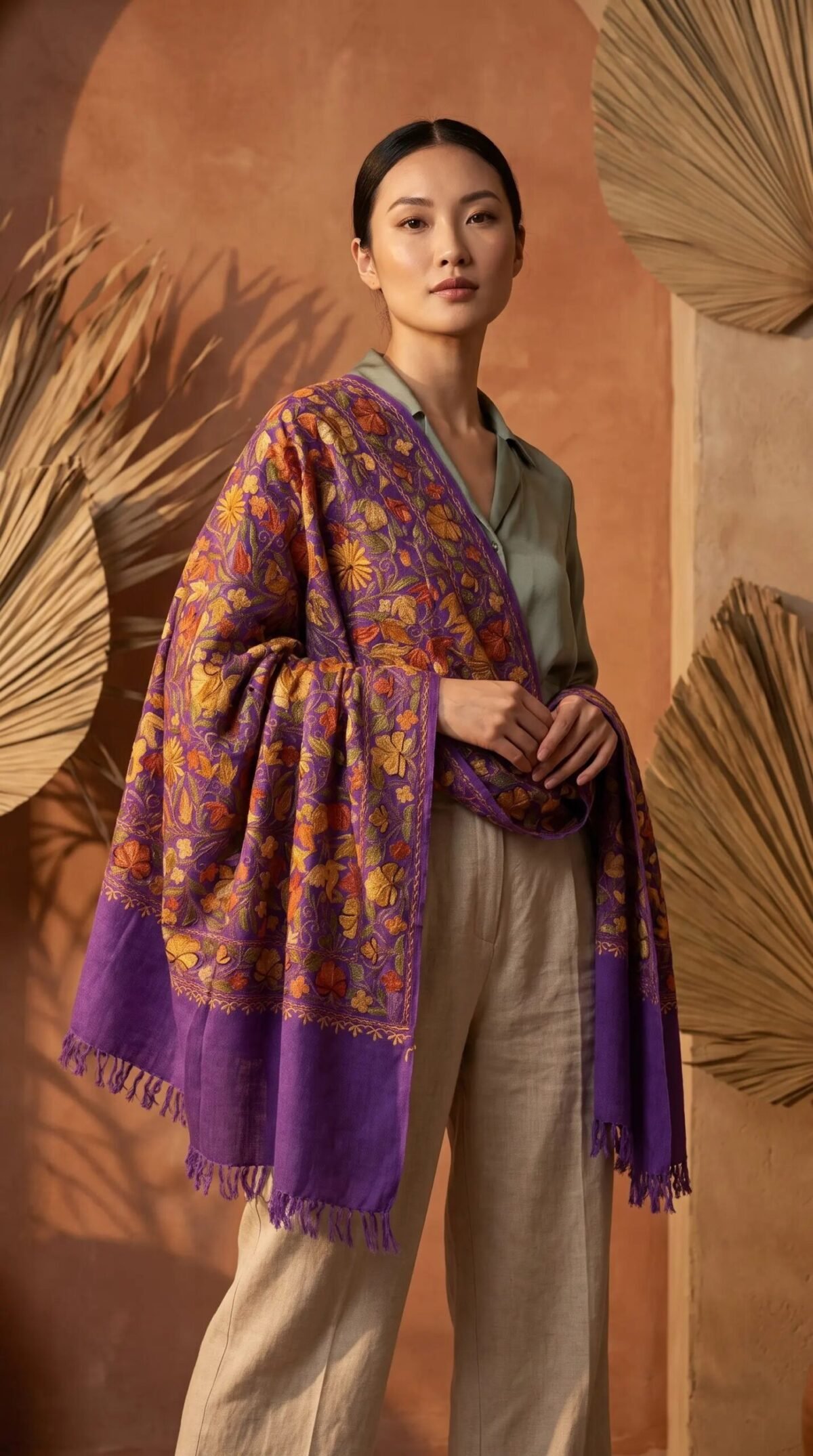 Finely Weaved Shawl – T000805KH