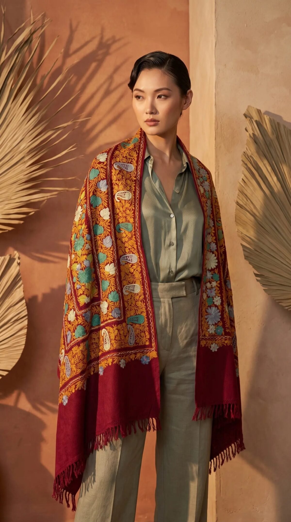 Finely Weaved Shawl – T000805KH