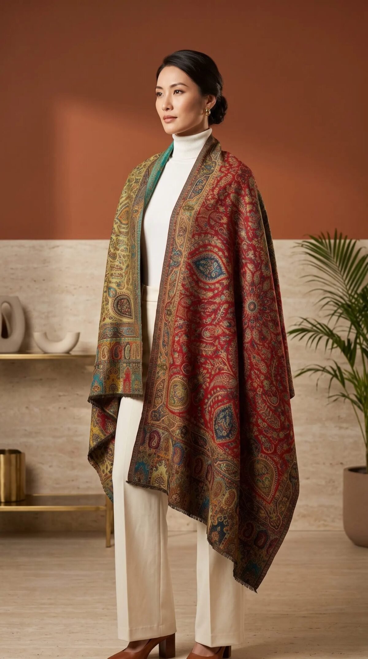 Finely Weaved Shawl – T000803KH