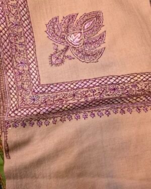 Sozni Hand Embroidered Toosh Pashmina Unisex Shawl