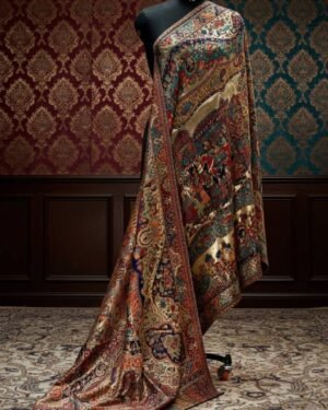 Moonlight Darbar Shawl – T001775KH