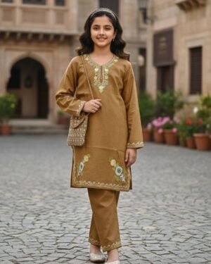Kids Kashmiri Aari Coordset 10 – 12 Year Old