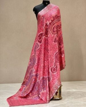 Kani Weaved Zari Shawl
