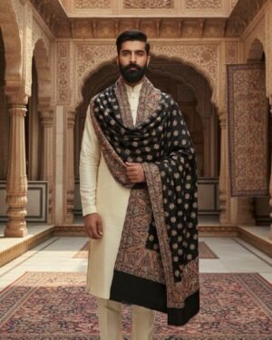 Men’s Premium Kani Weaved Shawl