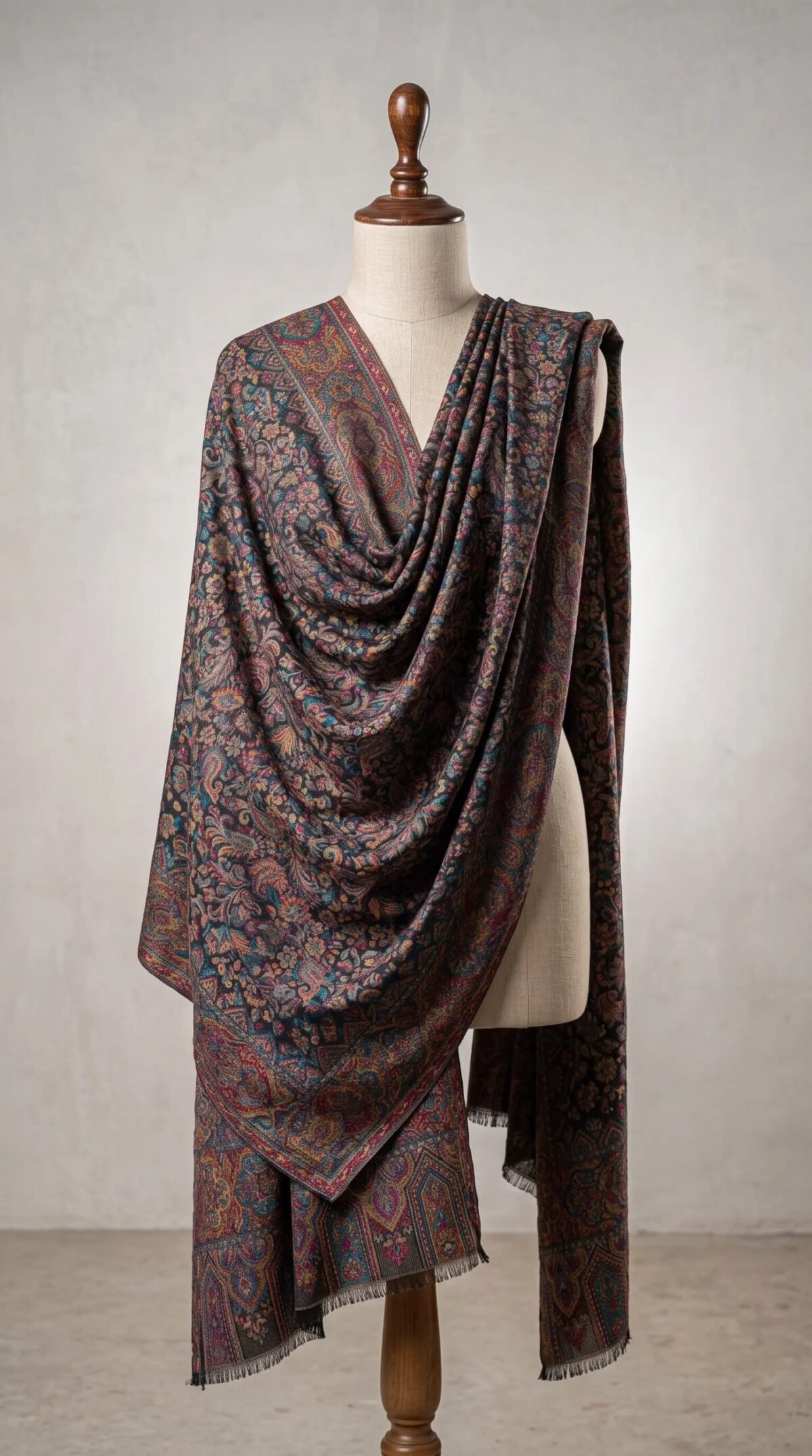 Black Golden Premium Shawl – T001687KH