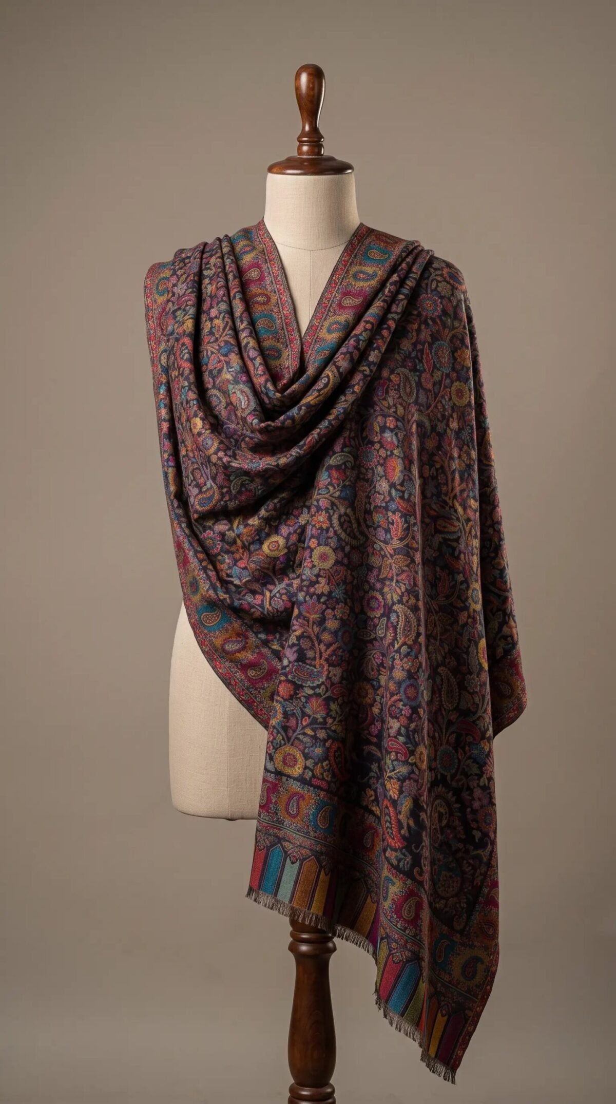 Black Golden Premium Shawl – T001687KH