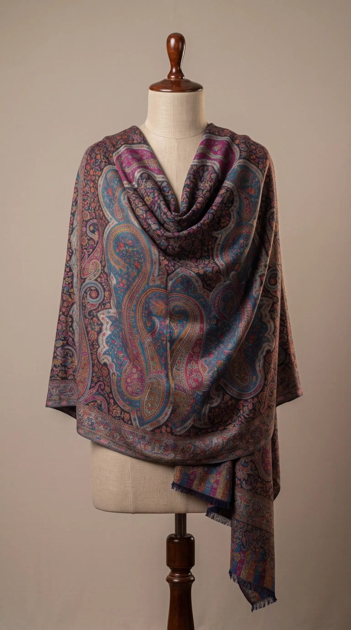 Black Golden Premium Shawl – T001687KH