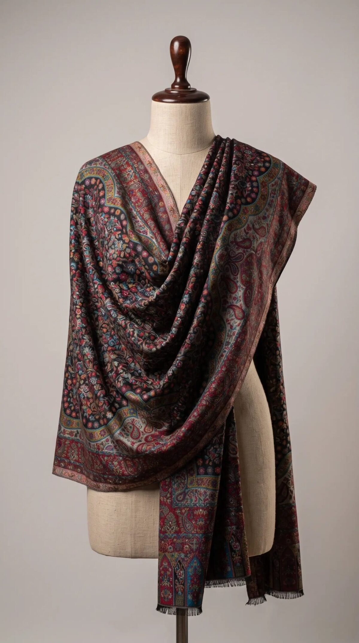 Black Golden Premium Shawl – T001687KH
