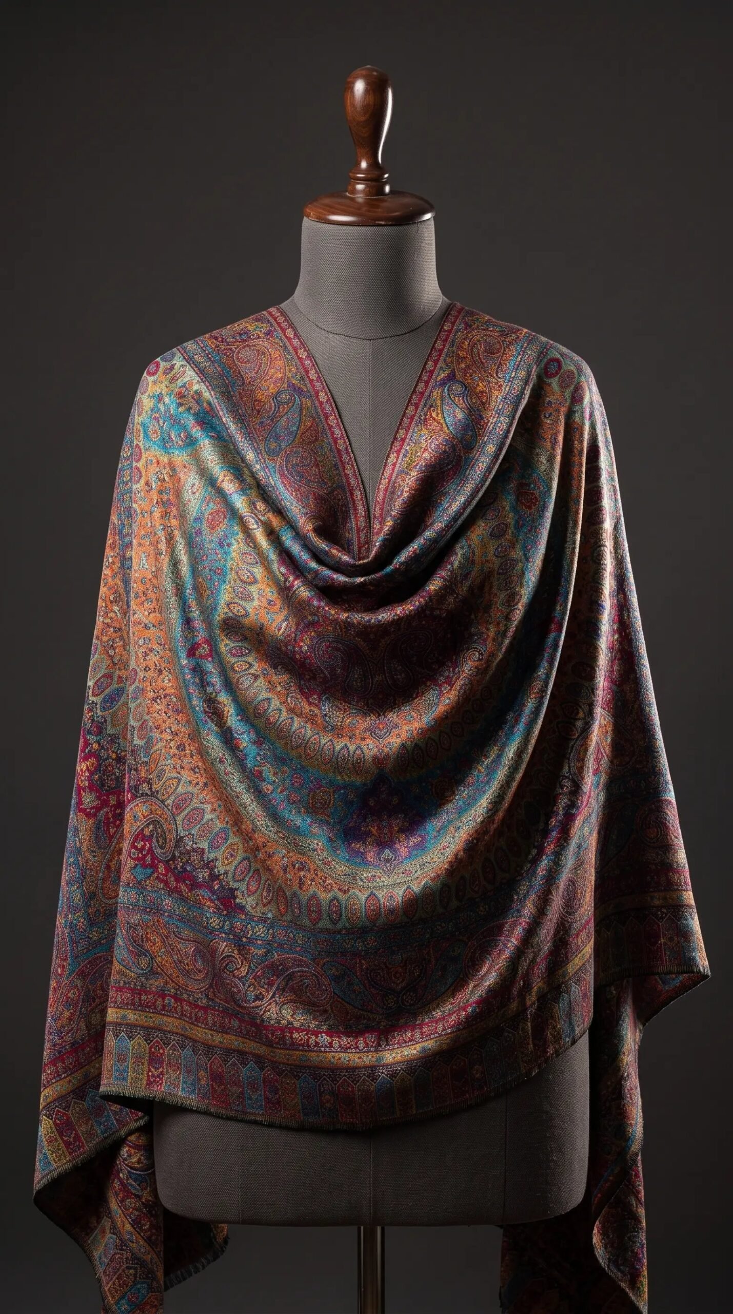 Black Golden Premium Shawl – T001687KH