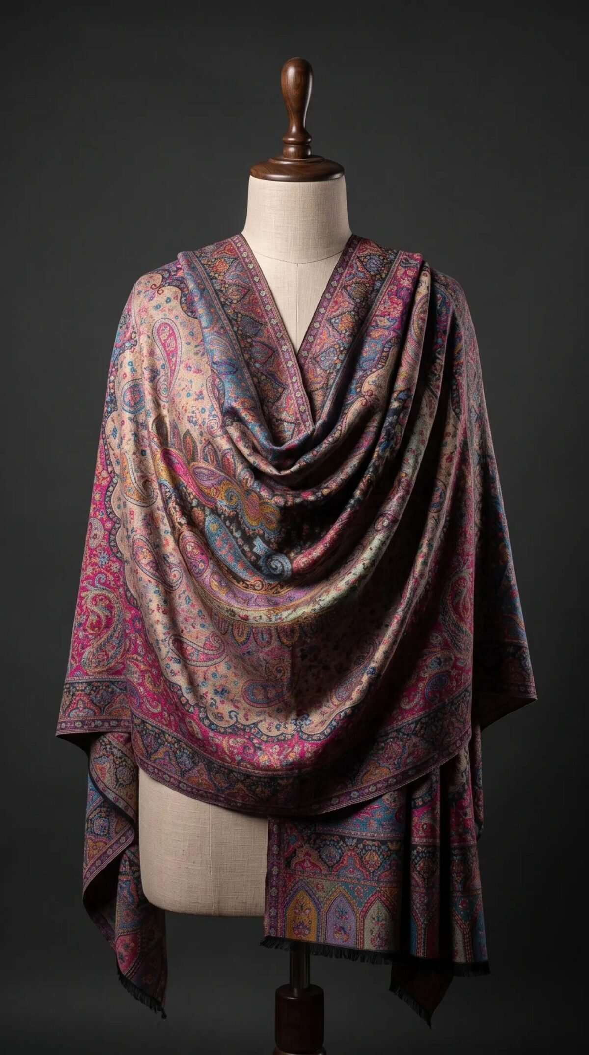 Black Golden Premium Shawl – T001687KH