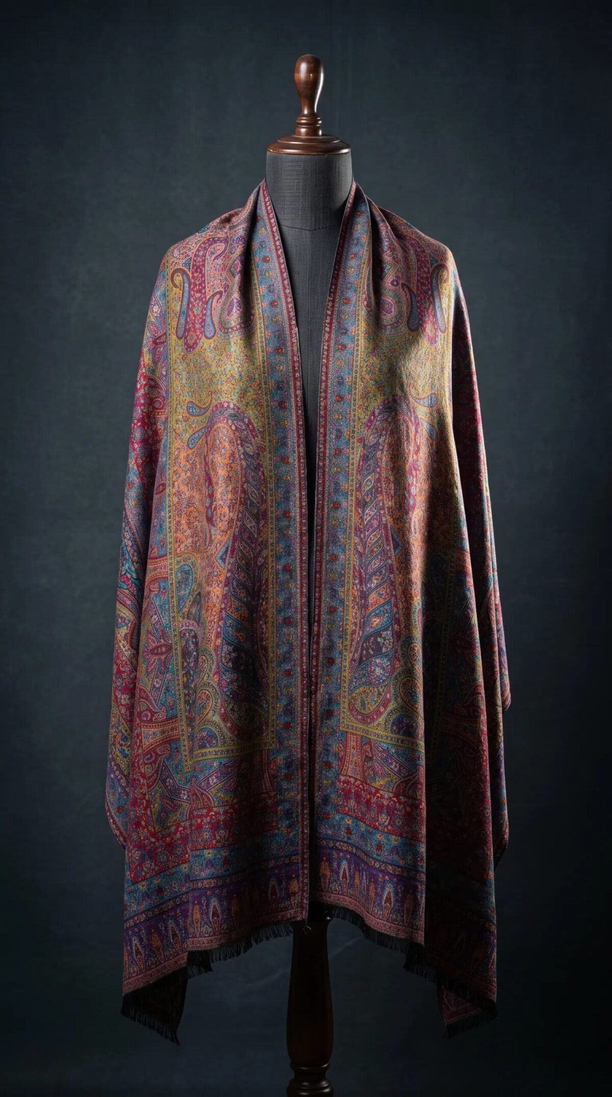 Black Golden Premium Shawl – T001687KH