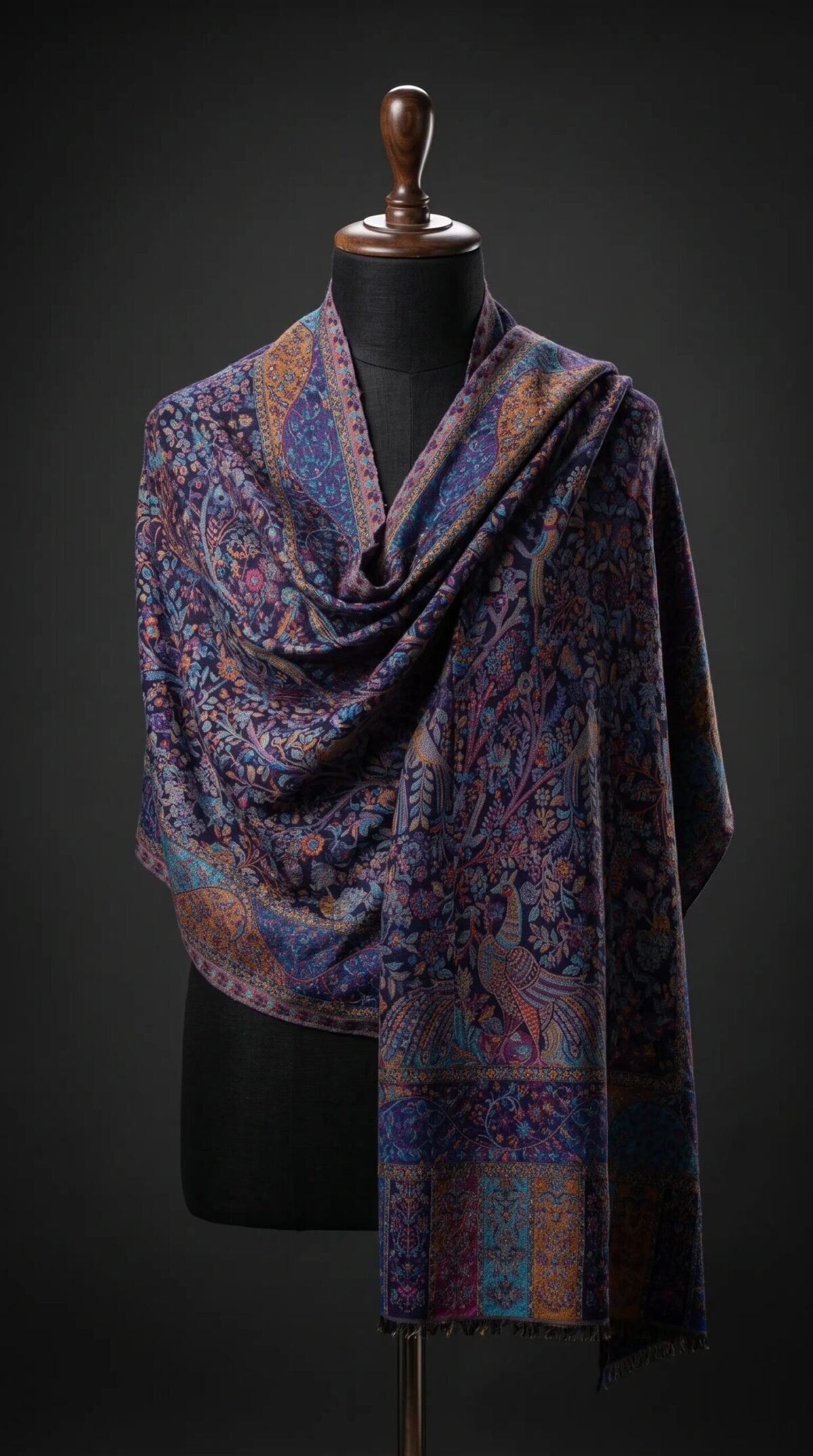 Black Golden Premium Shawl – T001687KH