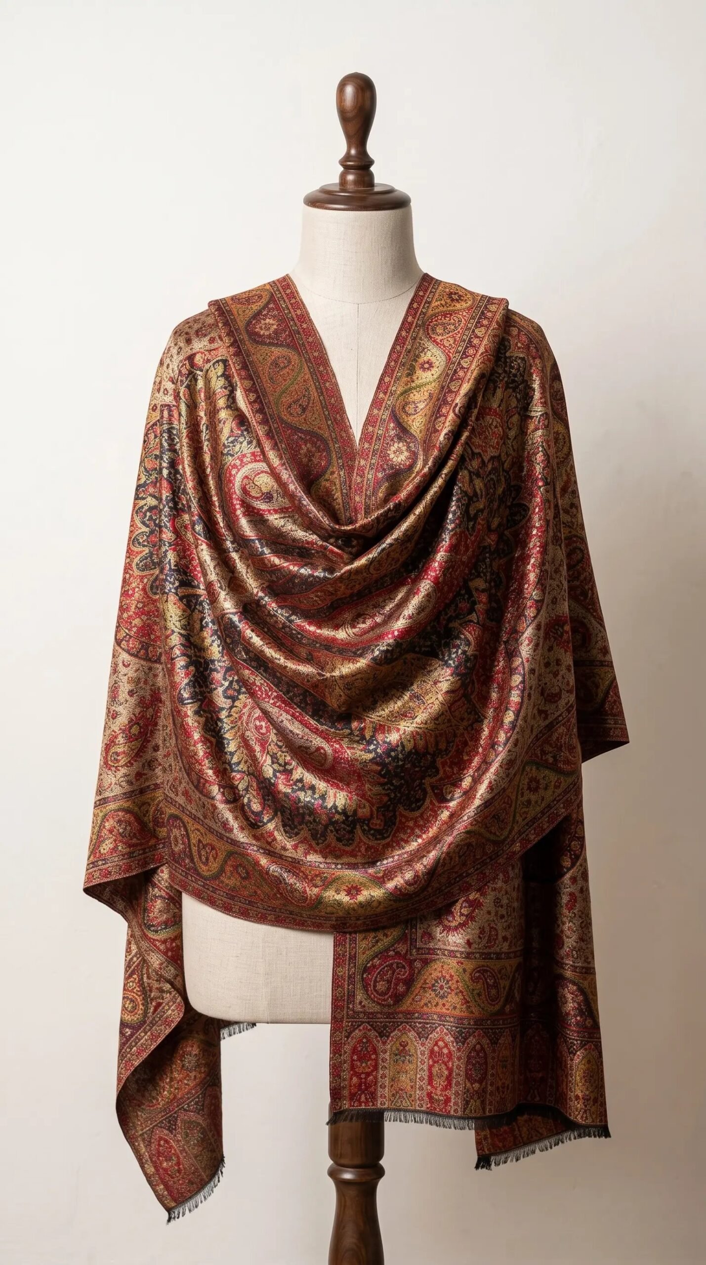 Black Golden Premium Shawl – T001687KH