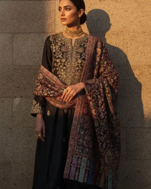 Kani Weaved Zari Pashmina Shawl