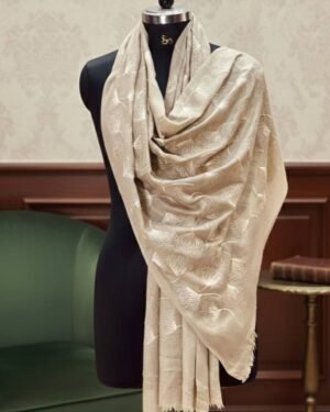 Base Embroidered Japanese Blossom Shawl