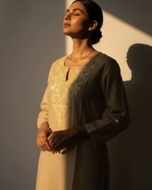 Kashmiri Aari Cotton Kurti – T002485KH