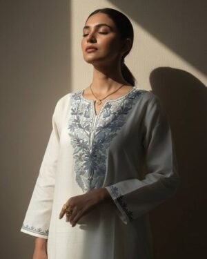 Kashmiri Aari Cotton Kurti – T002491KH