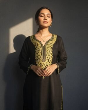 Kashmiri Embroidered Cotton Kurti