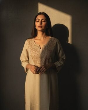 Kashmiri Embroidered Cotton Kurti