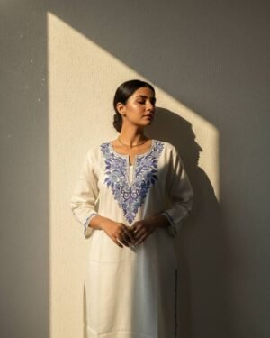 Kashmiri Aari Cotton Kurti – T002500KH