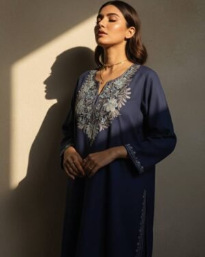 Kashmiri Embroidered Cotton Kurti