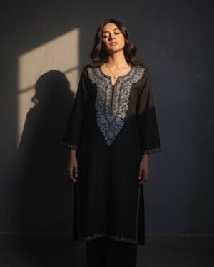 Kashmiri Embroidered Cotton Kurti