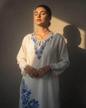 Kashmiri Embroidered Short Cotton Kurti
