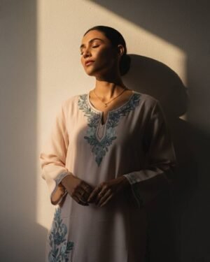 Kashmiri Embroidered Short Cotton Kurti
