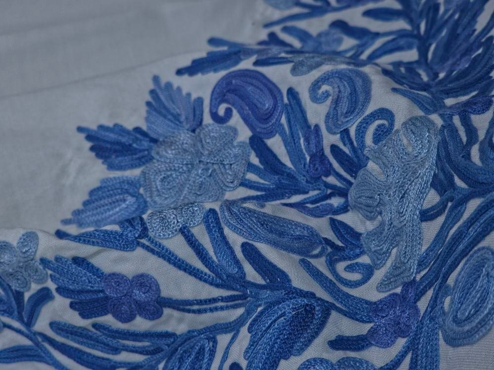 Kashmiri Embroidered Short Cotton Kurti