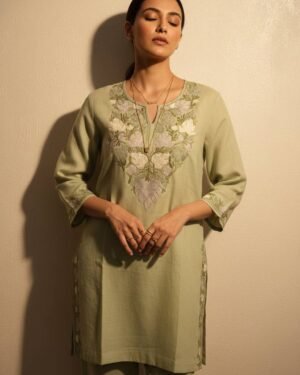 Embroidered Cotton Coordset